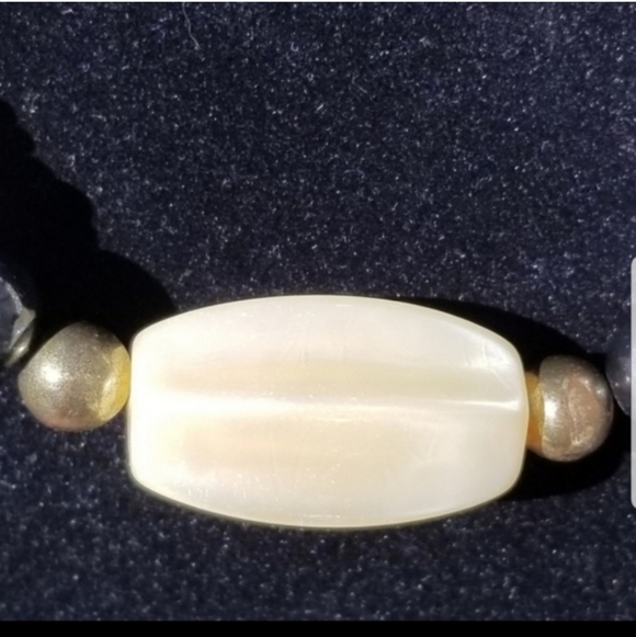 GENUINE BUTTON PEARL VINTAGE STATEMENT NECKLACE - Picture 4 of 6